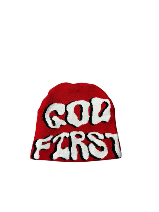 (PRE-ORDER) God First “Red” Beanie